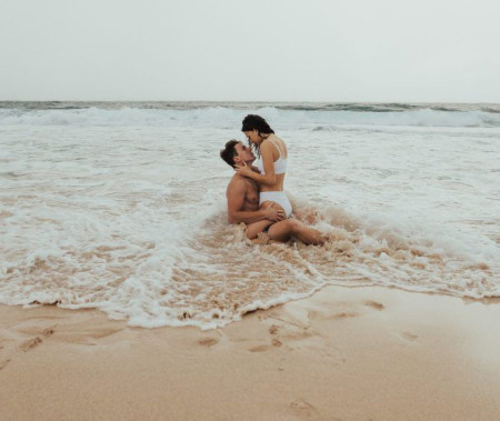 couple sur la plage