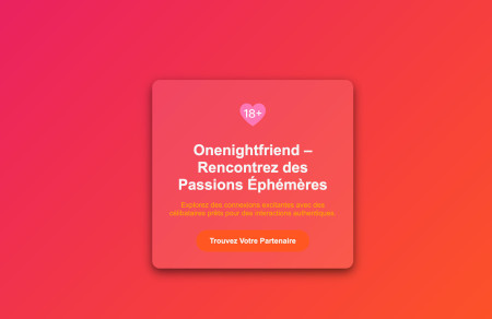 One Night Friend